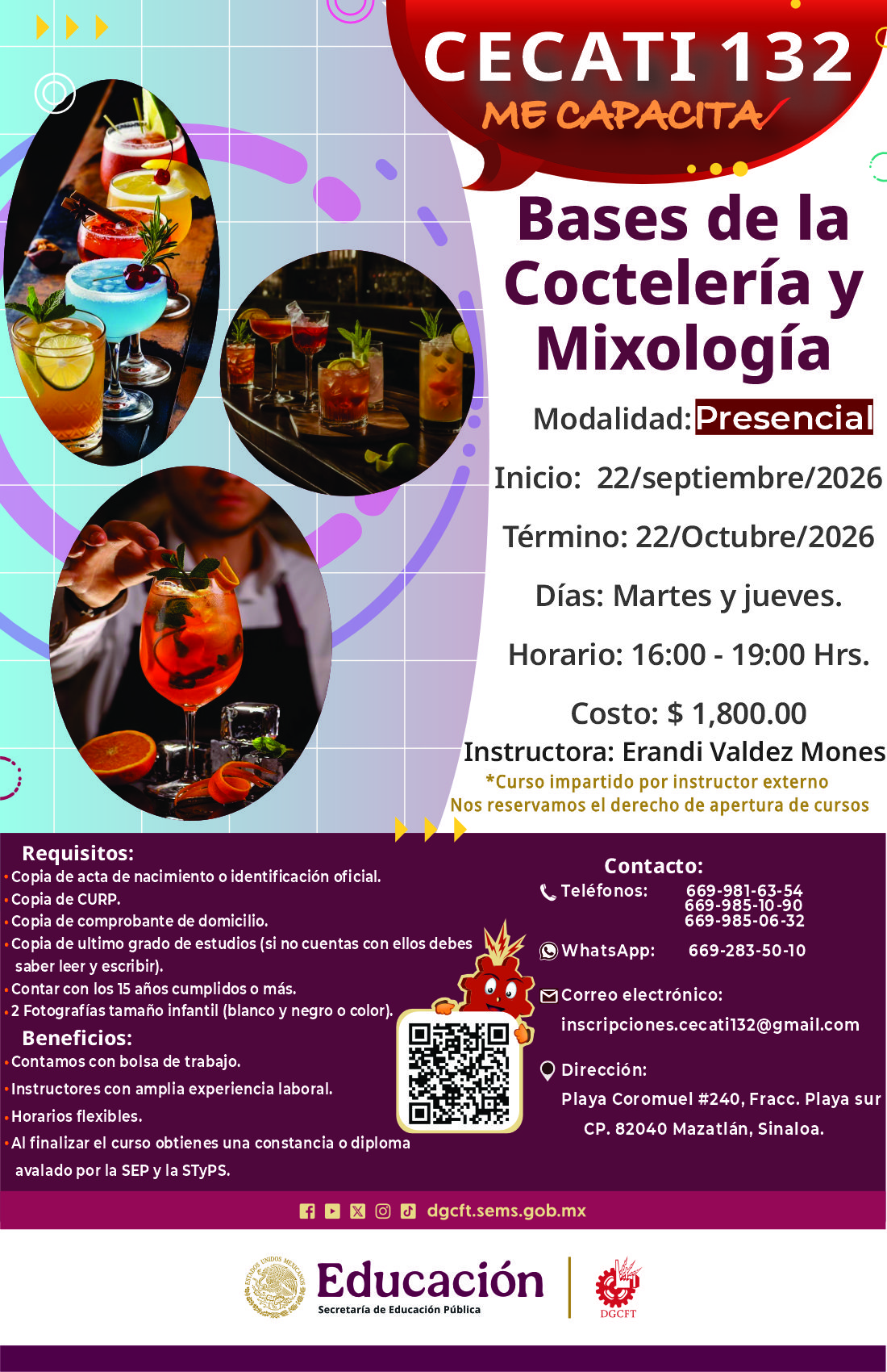Bases de la Coctelería y Mixología