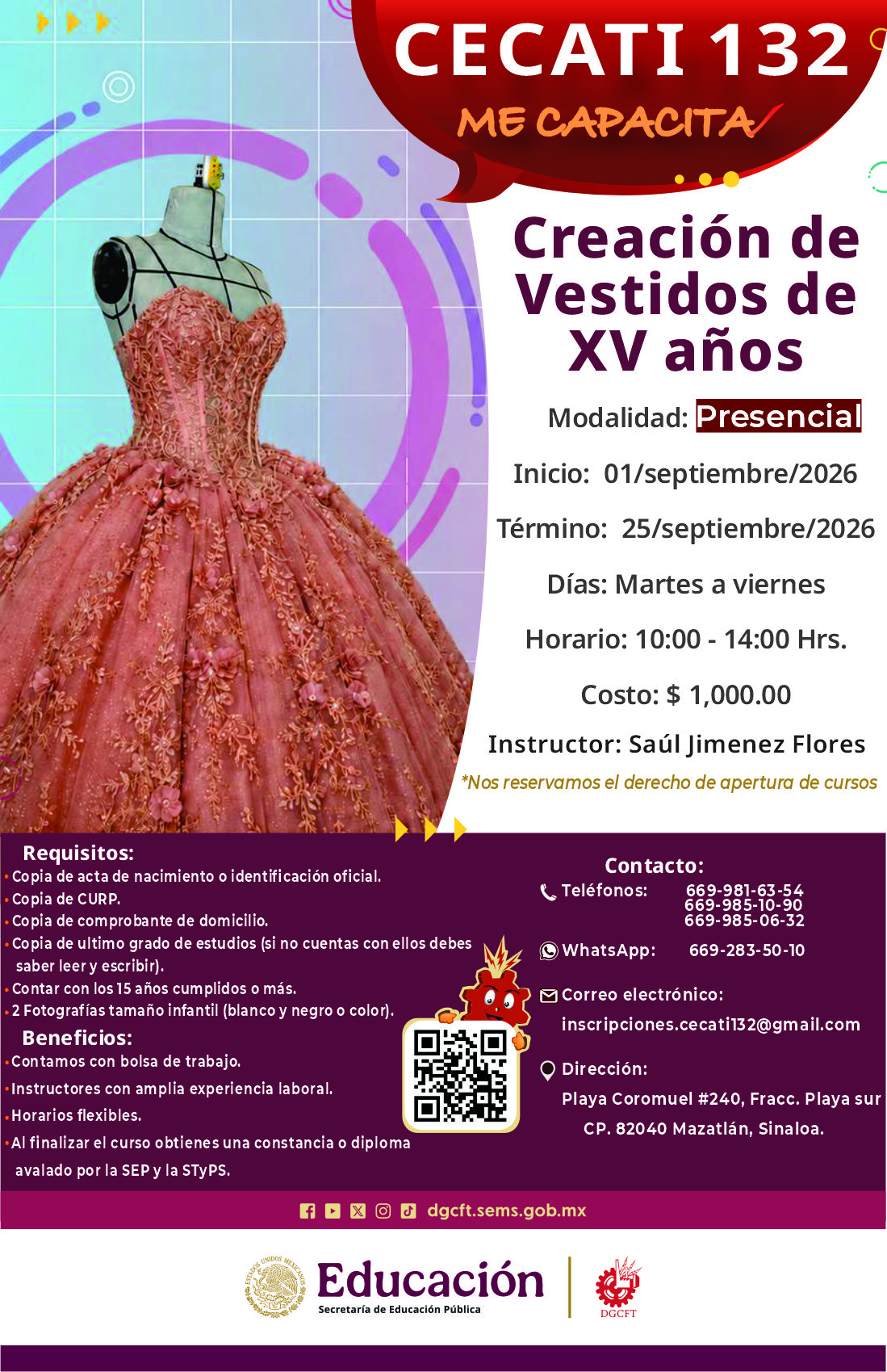 Creación de Vestidos de XV años