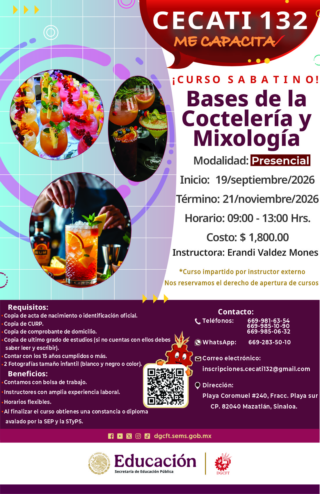 Bases de la Coctelería y Mixología