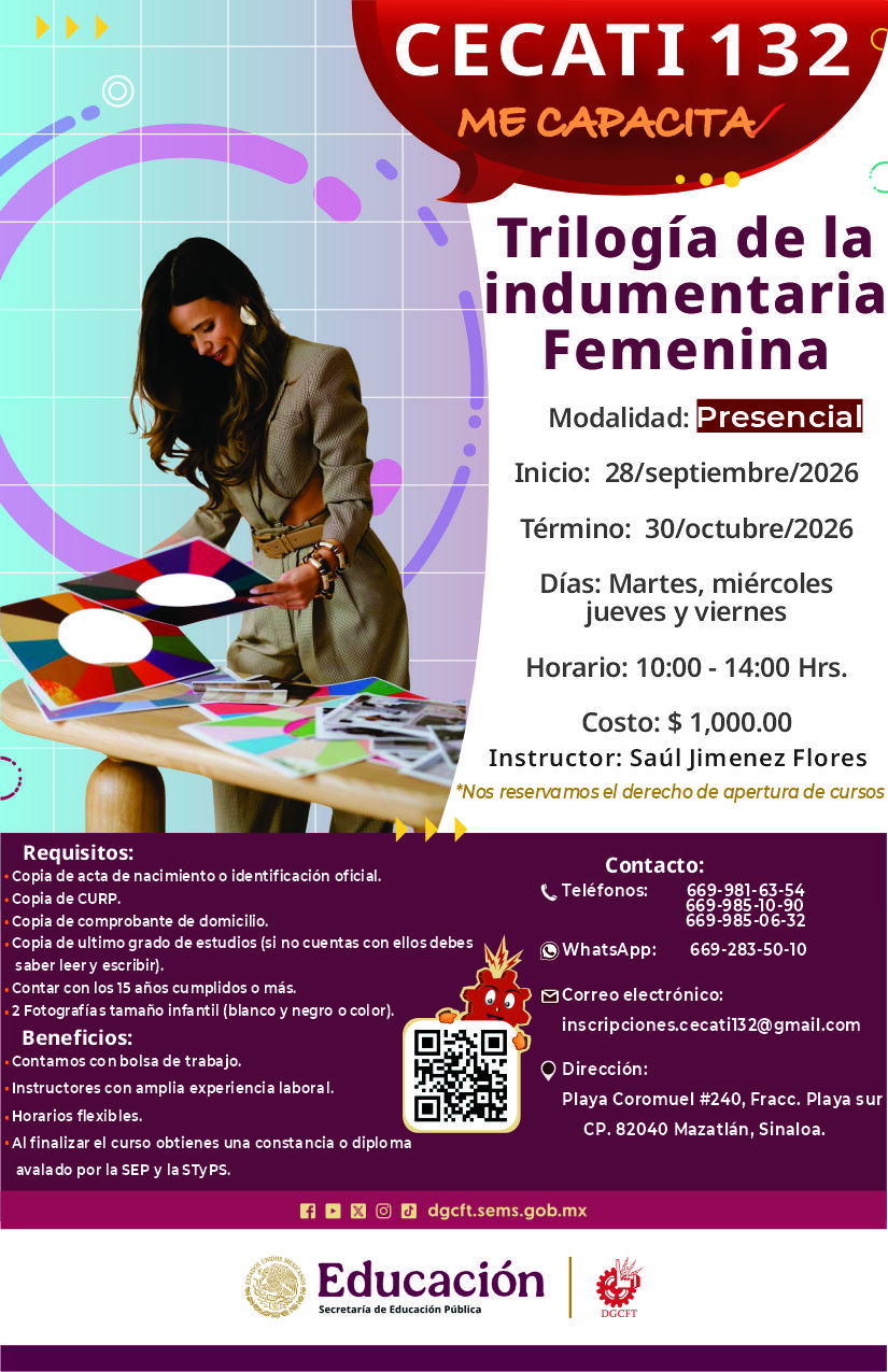 Trilogía de la Indumentaria Femenina