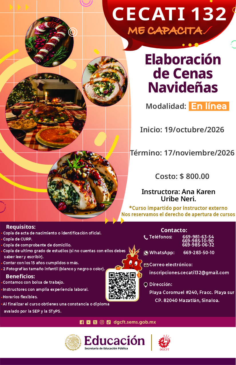 Elaboración de Cenas Navideñas