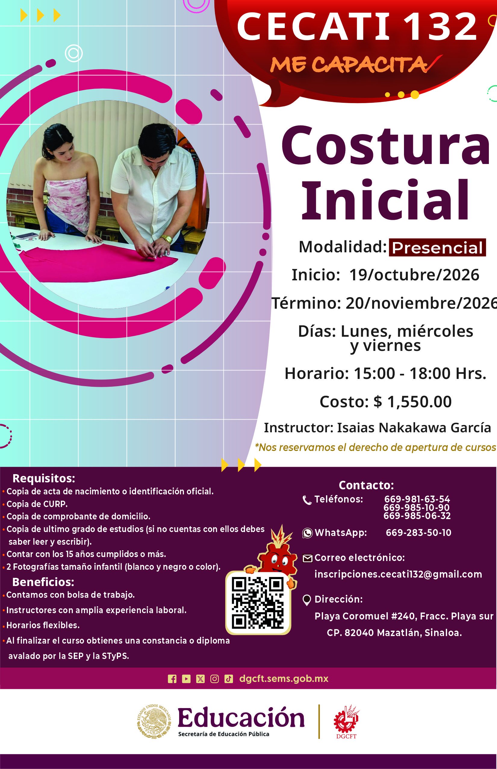 Costura Inicial