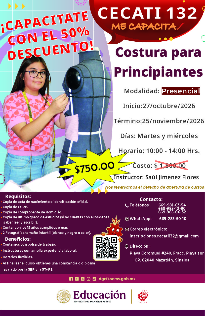 COSTURA PARA PRINCIPIANTES