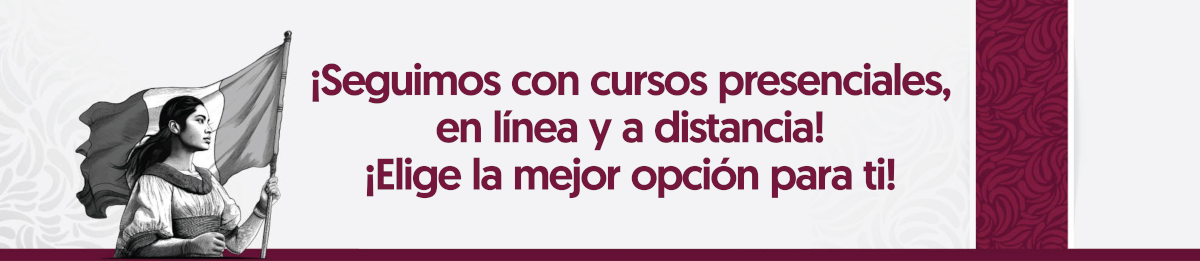Cursos presenciales, en línea y a distancia. ¡Elige la mejor opción para ti!