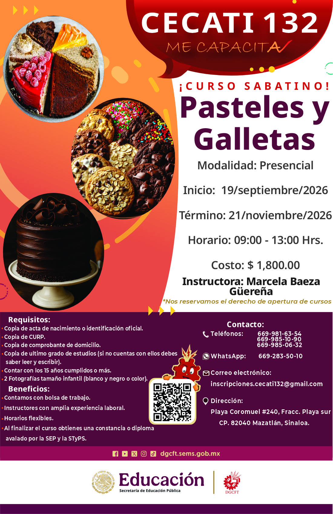 Pasteles y Galletas